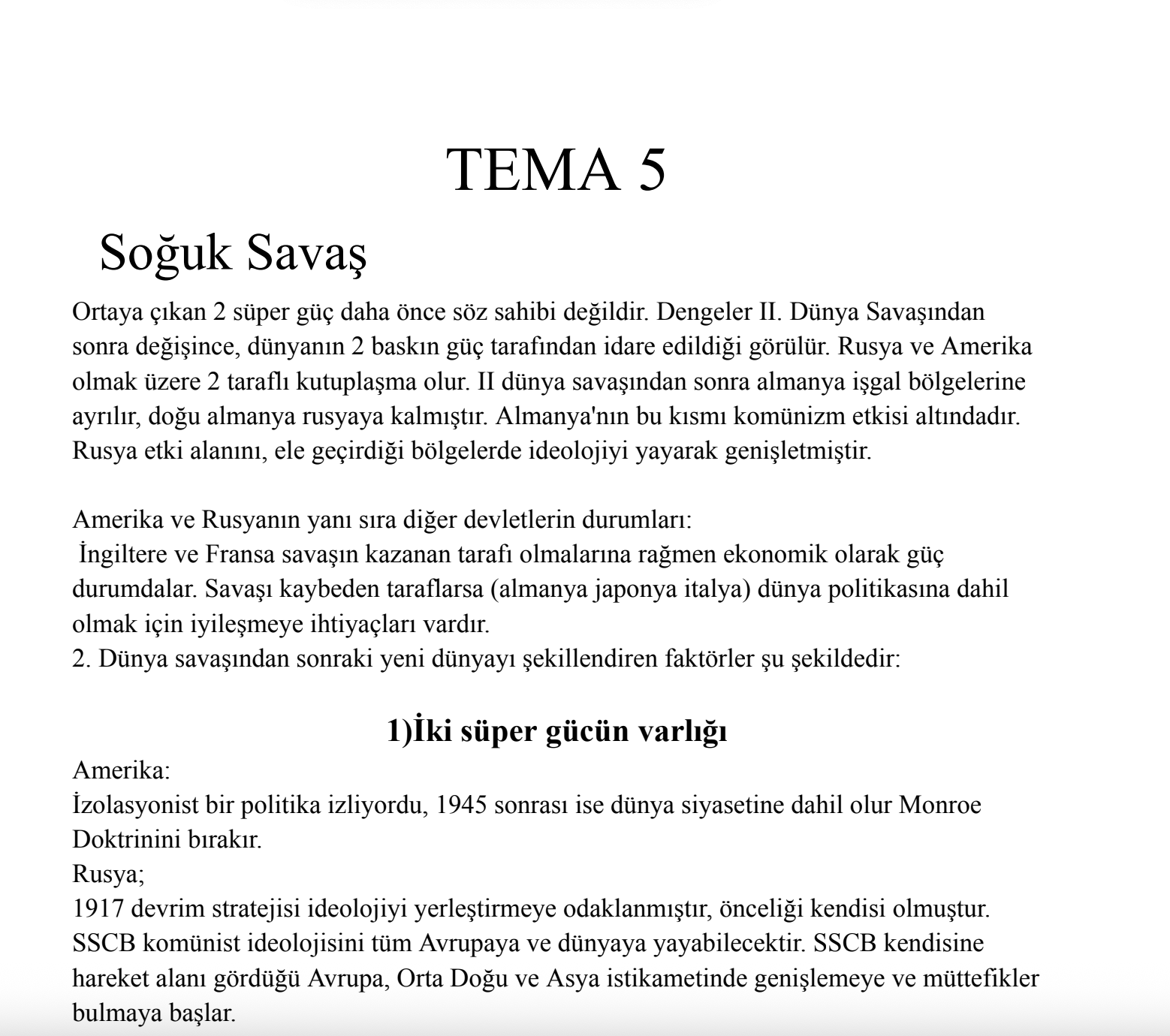 TITC Tema 5 Notları