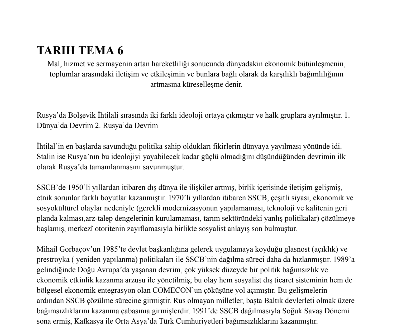 TITC Tema 6 Notları